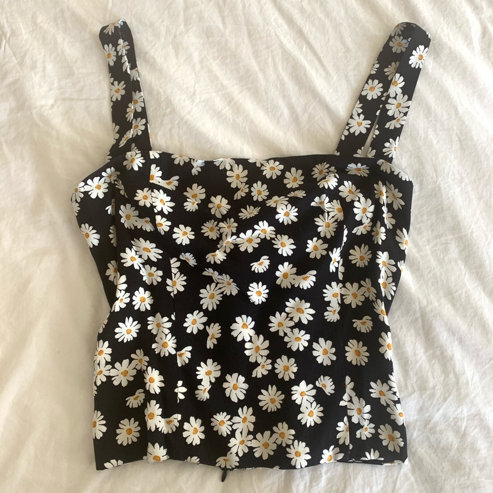 Reformation daisy print top